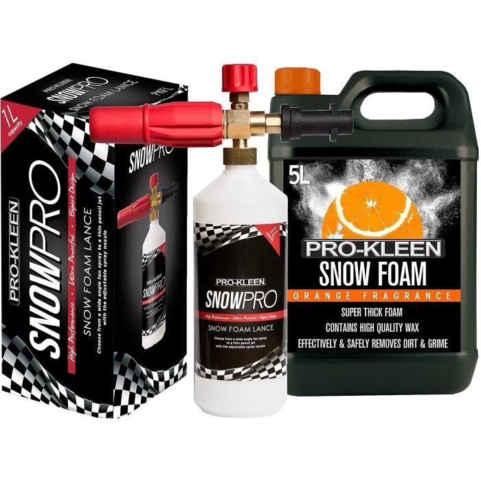 Pro Kleen Neige Lance En Mousse Pour Utilisation Avec Kärcher Nettoyeurs Haute Pression 5 L Série K Orange Neige En Mousse