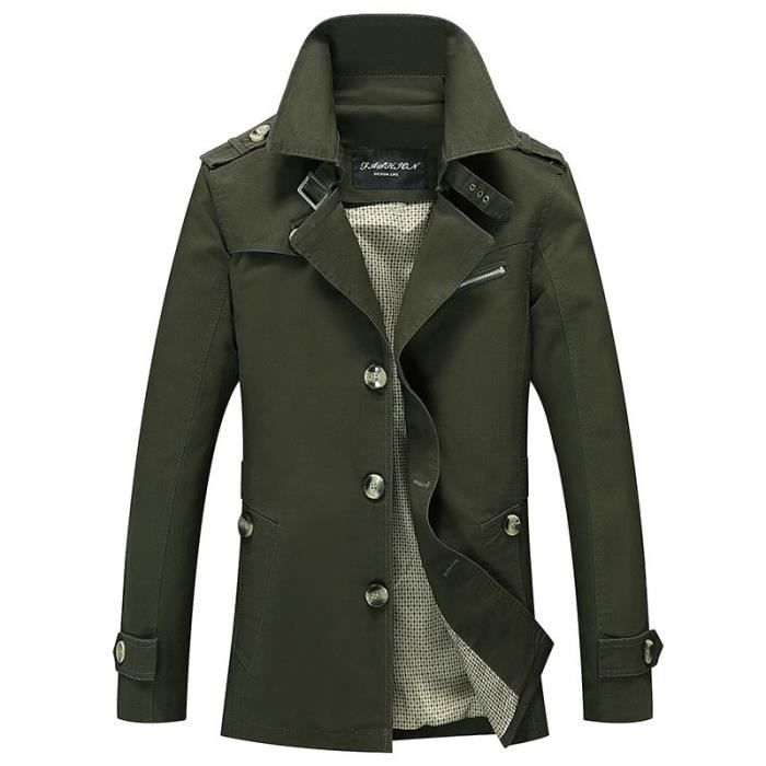 bleu Homme Noir En Slim vert Militaire Casual beige kaki De Coton Blouson Masculine Veste Vétement Printemps 4OvxdqO5nw