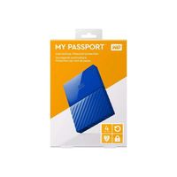 DISQUE DUR EXTERNE WESTERN DIGITAL My Passport - 4To - Bleu DISQUE DUR EXTERNE WESTERN DIGITAL My Passport - 4To - Bleu