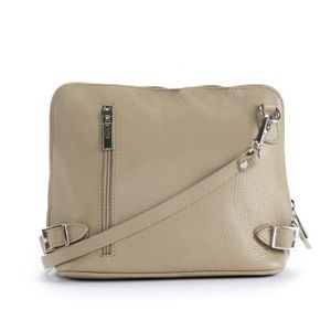 Main Sac Taupe À Bandoulière Clair Cuir En Femme Modèle Mia XZwiPkuOT