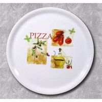 SERVICE COMPLET Assiette à pizza 31 cm 'décor italien' x6 SERVICE COMPLET Assiette à pizza 31 cm 'décor italien' x6