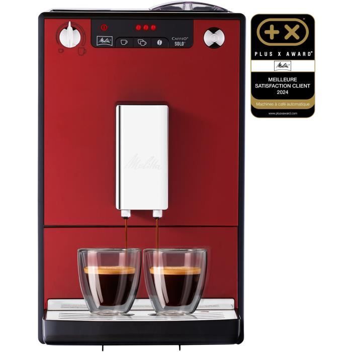 MELITTA E950-104 Machine expresso automatique avec broyeur Caffeo Solo - Rouge