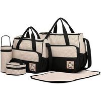 SAC À LANGER Sac à Main Langer Bébé Maman Set de 5pcs pour Prom SAC À LANGER Sac à Main Langer Bébé Maman Set de 5pcs pour Prom