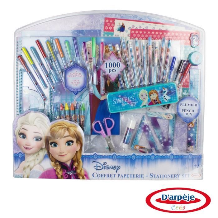 FROZEN - Coffret Papeterie - Coloriage - Découpage - Autocollants