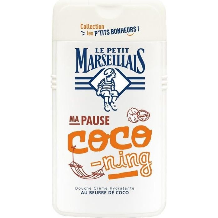Gel douche au beurre de coco Le Petit Marseillais - le flacon de 250 ml