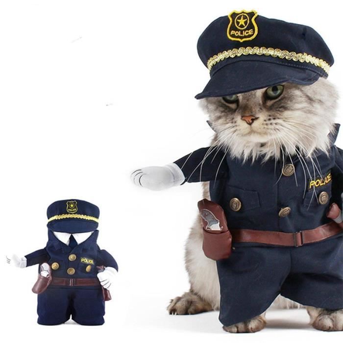 déguisement halloween chat policier