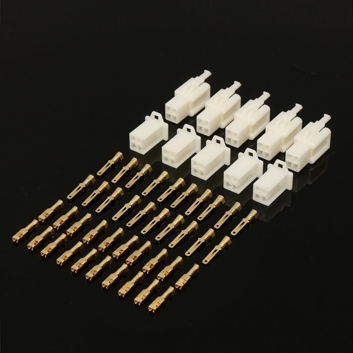 Kit de 2.8mm Mini Connecteur Terminal Eléctrique Auto Moto Scooter 4