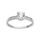 DIAMANTLY Bague cristal 6 mm 1,5 mm or gris 750-10