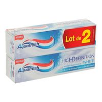 DENTIFRICE AQUAFRESH Dentifrice High Definition - menthe éblo DENTIFRICE AQUAFRESH Dentifrice High Definition - menthe éblo