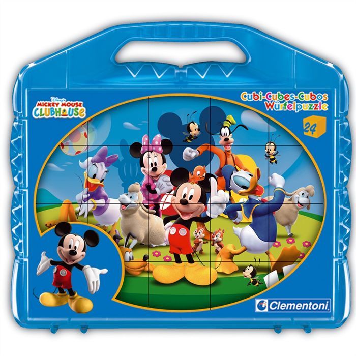 CLEMENTONI - Puzzle 12 Cubes - Mickey Mouse - 42495