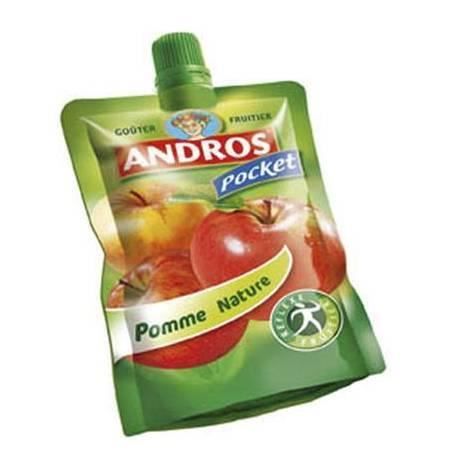 Andros, Compote, Gourde de compote pomme fraise, 24 x 100 Gr - Achat ...