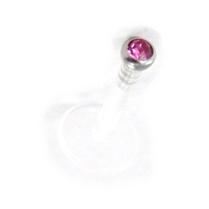 Piercing en acier chirurgical 316 L et bio plast. Modèle Mouche