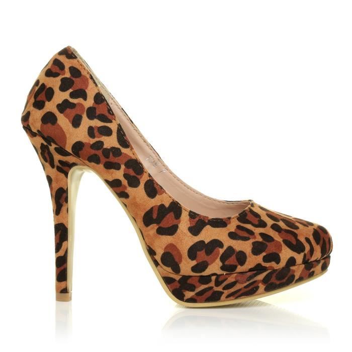 Imprimé Plate Chaussures 38 De Haute Taille Eve Cour Léopard 3tt7vo forme Stiletto Talon wFq0xdZS