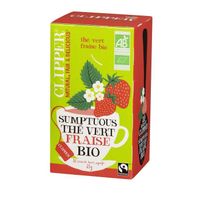 THÉ CLIPPER Thé Vert Fraise Bio 35g THÉ CLIPPER Thé Vert Fraise Bio 35g