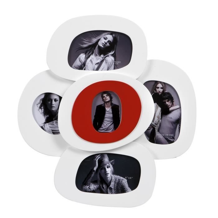 IMAGINE Cadre photo multivues Seventies 41x41 cm 5 vues