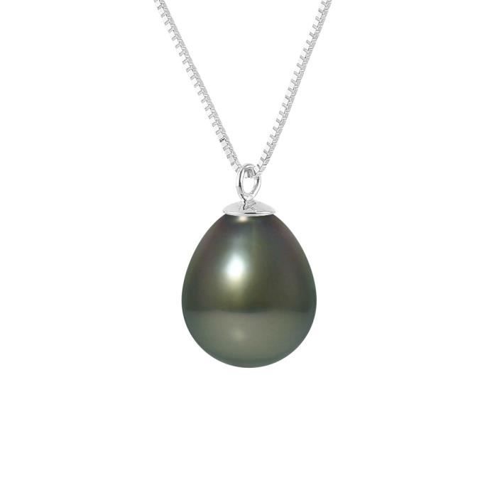 PERLINEA Collier Perle de Tahiti et Or Blanc 375° Femme