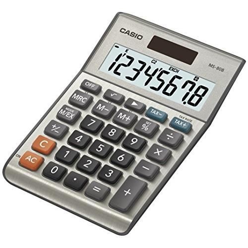 CASIO Calculatrice de bureau MS80B grise