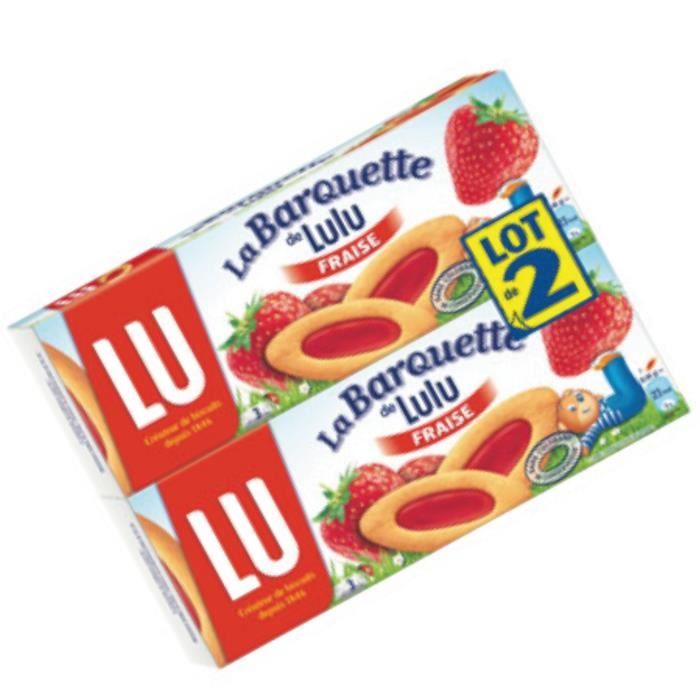 LU La Barquette 3 chatons pulpe fraise
