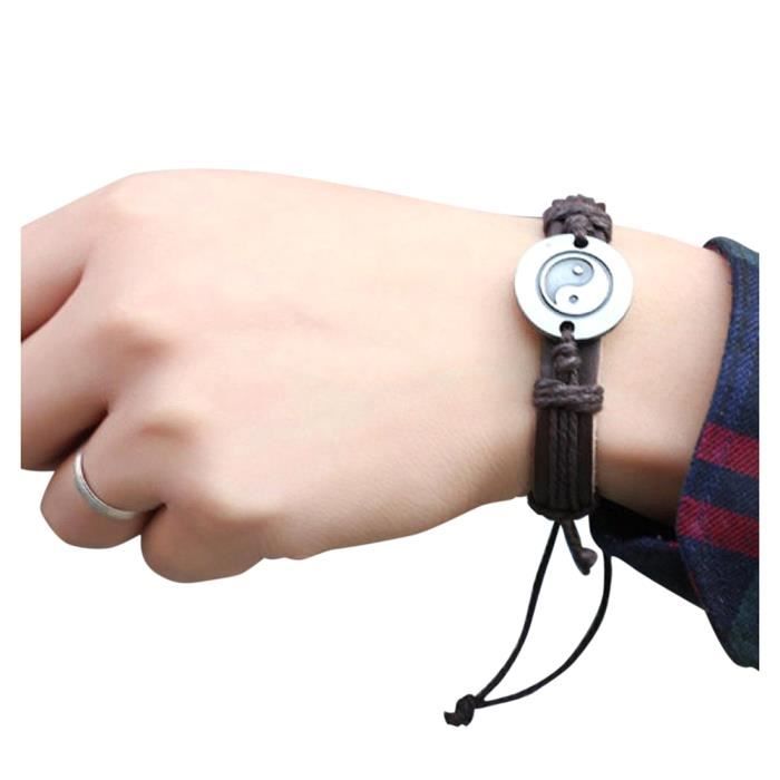 Bracelet graphique Tai Chi Yin et Yang Bracelet1
