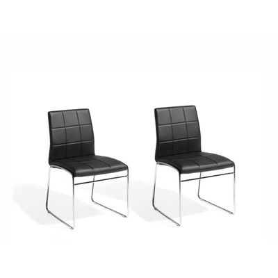 Simili À En Deux 6y7ybgvf De Noir Salle Kironachat Chaises Manger Cuir W9HEYID2