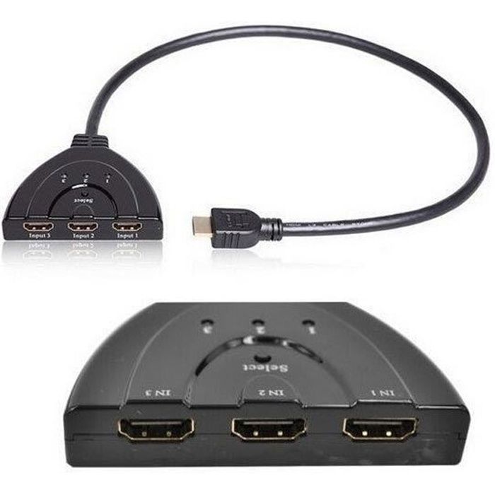 3PORT 1.3B Splitter HDMI Switcher Commutateur Pour HDTV 1080P