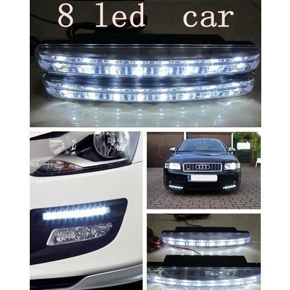 Diurne Auto Led Achat Vente Drl Lampe Avant 2x8 Phare Feux 6vf7gmyIYb