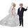 E-TING® Wedding Fashion pailletée Long Tail Tenue