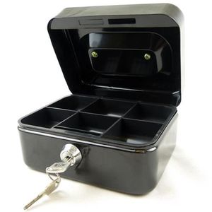 6" EN ACIER NOIR PETITE CAISSE ARGENT BOÎTE - Achat ...