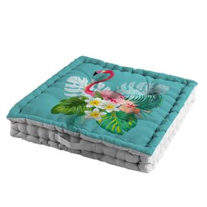 COUSSIN - MATELAS DE SOL coussin de sol 60 x 60 x 10 cm coton imprime exoti