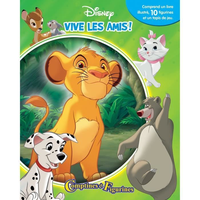 DISNEY ANIMAUX - VIVE LES AMIS! COMPTINES ET FIGURINES