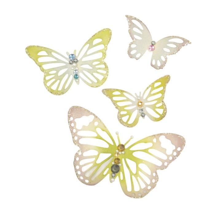 SIZZIX Matrice de découpe Thinlits Set 4 pièces - Beautés Ailées de Prima Marketing Inc.