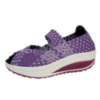 ESCARPIN Femmes Casual sport Peep Toe Chaussures Tissé resp ESCARPIN Femmes Casual sport Peep Toe Chaussures Tissé resp