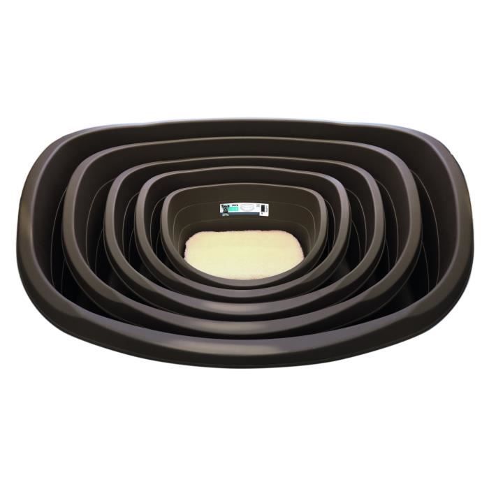 MPETS Corbeille Java en plastique XXL - Marron - Pour chien