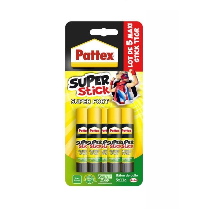 PATTEX Lot de 5 sticks de colle - 11 g