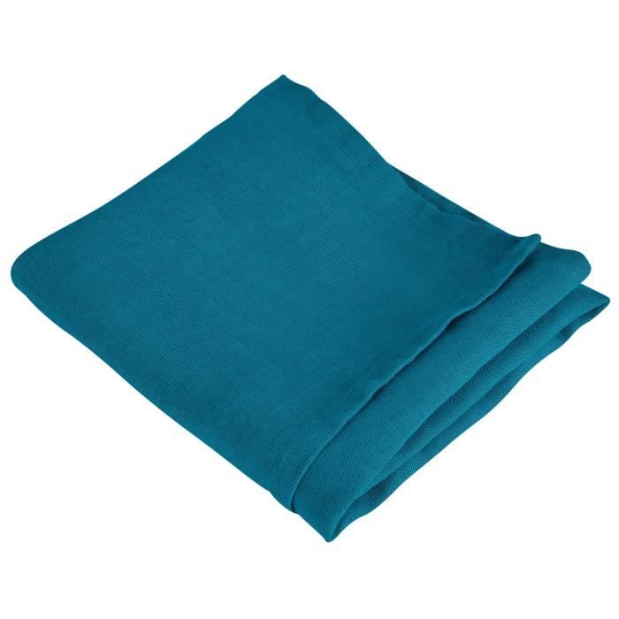 VENT DU SUD Serviette de table SYMPHONIE en lin - 50 x 50 cm - Vert jade
