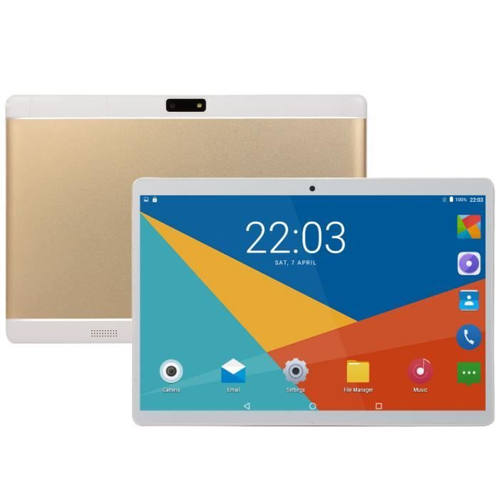 Or- 10.1 pouces Tablette PC Ouad Core 1 GB RAM1