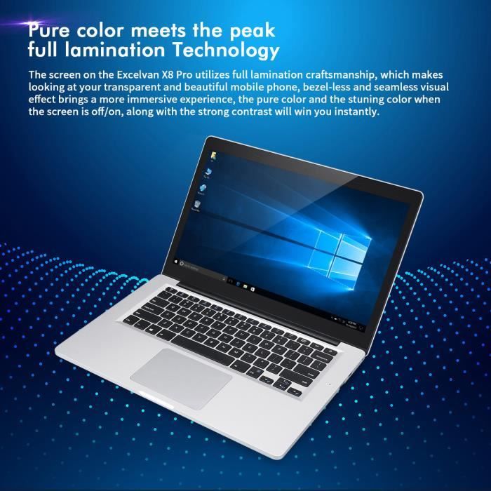 Excelvan X8 Pro 14.1” 6GB+128GB Ordinateur 2K2