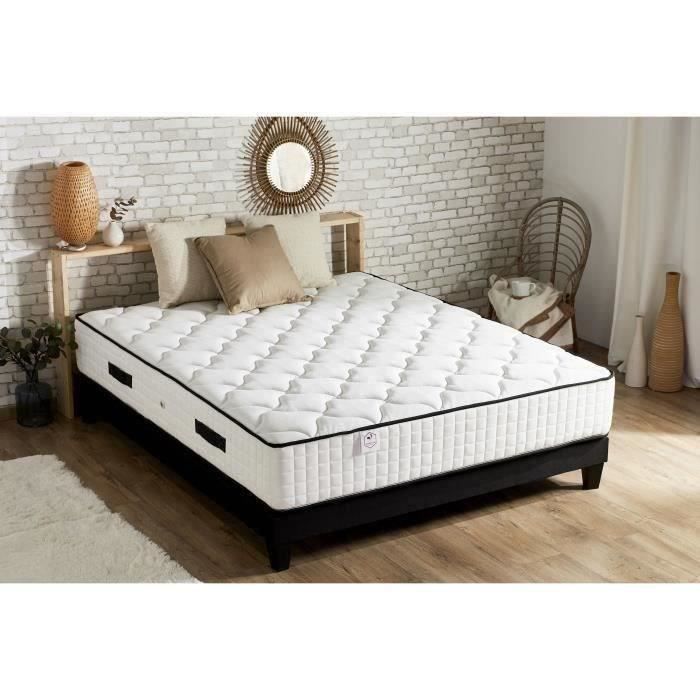 CONFORT DESIGN Matelas 140x190 - Ressorts - 30 cm - 7 zones - Equilibré - HOTEL GRAND CONFORT