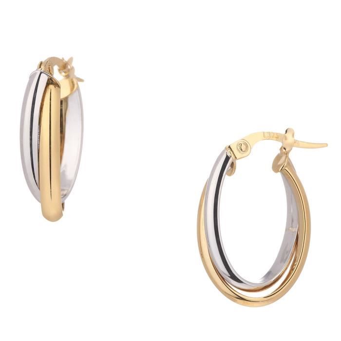 Les Bijoux d'Emma - Créoles Fantaisie - OR 9CT