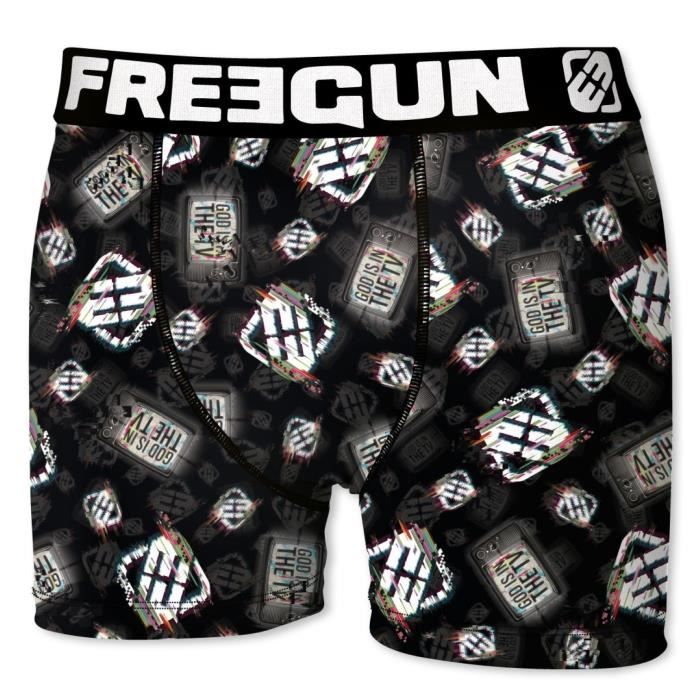FREEGUN Boxer Gli Noir Enfant Garçon