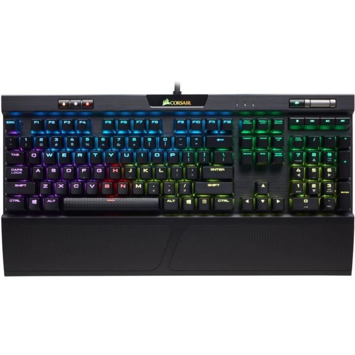 CORSAIR Clavier mécanique Gaming K70 RGB MK.2 RAPIDFIRE, Backlit RGB LED, Cherry MX Speed