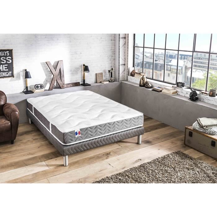 CONFORT DESIGN Matelas 140 x 190 - Mousse - 18 cm - Equilibré - MALAGA