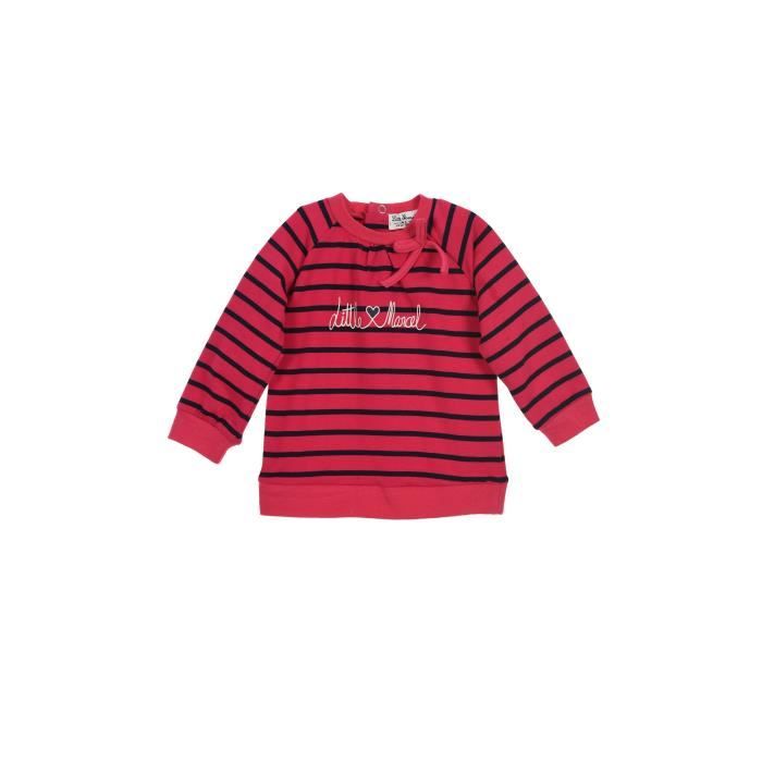 LITTLE MARCEL Sweat Rose Fuchsia Bébé Fille