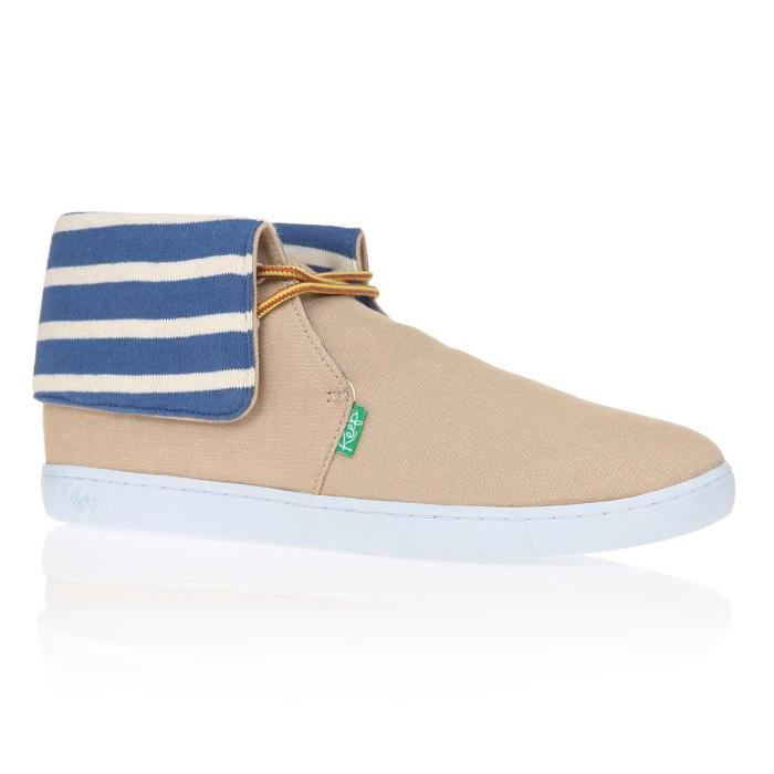 KEEP Baskets Montantes Nuss Sun Stripe - Femme - Beige