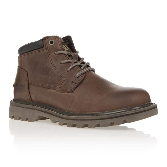 CATERPILLAR Bottines en cuir Doubleday - Homme - Marron