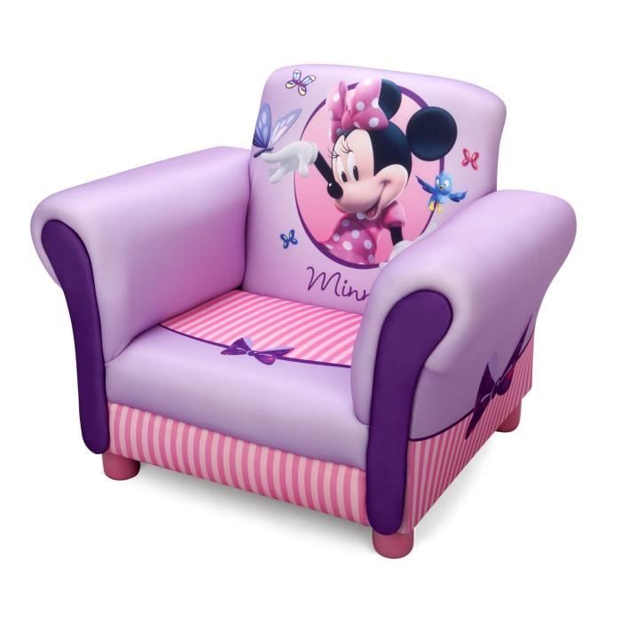 MINNIE Fauteuil Chesterfield Enfant - Violet et Multicolore - Disney