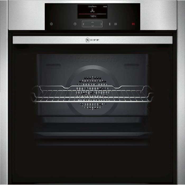 NEFF B55CS24N0 - Four électrique encastrable-Air pulsé-71L-Pyrolyse-A-Inox