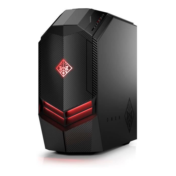 Unité Centrale - HP Omen 880-144nf - Core i5-8400 - 8Go de RAM - Disque Dur 1To HDD + 128Go SSD - GTX 1070