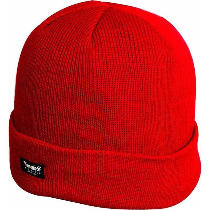 HIGHLANDER Bonnet de Ski Thinsulate Rouge