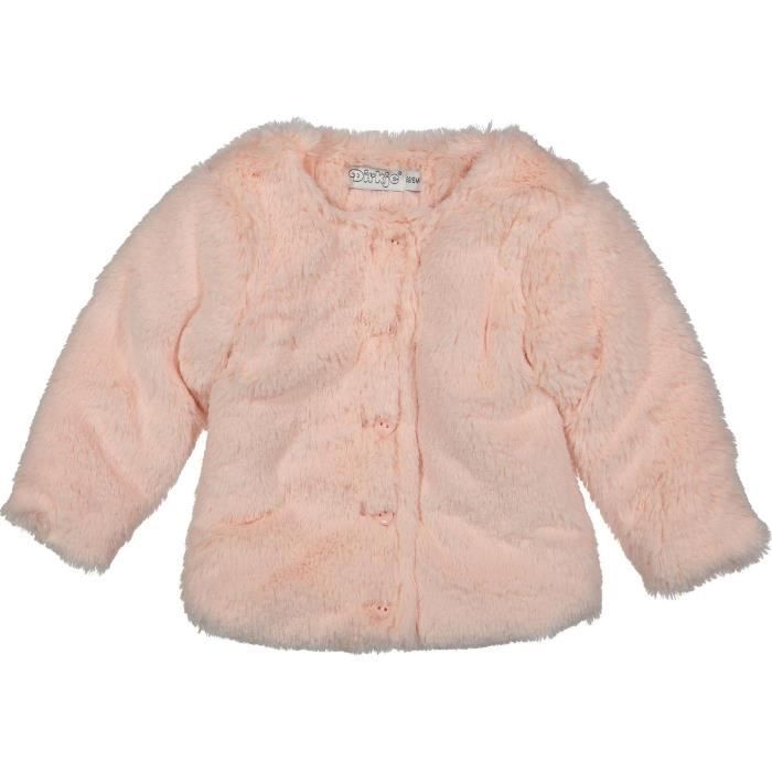 DIRKJE Veste à Capuche Rose Bébé Fille